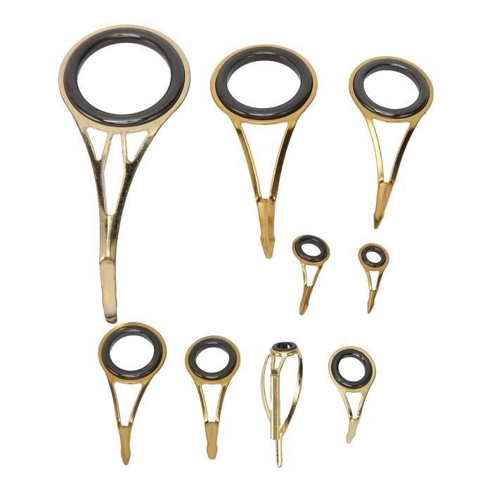 Kit Réparation Anneaux De Canne à Pêche - 32 Pièces Guides En Céramique Et Acier - Pour Tous Types De Pêche