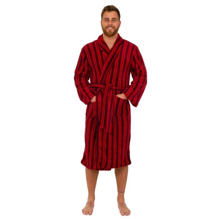 Homme Robe de Chambre /à Capuche th/ème Football Chelsea FC Officiel Polaire