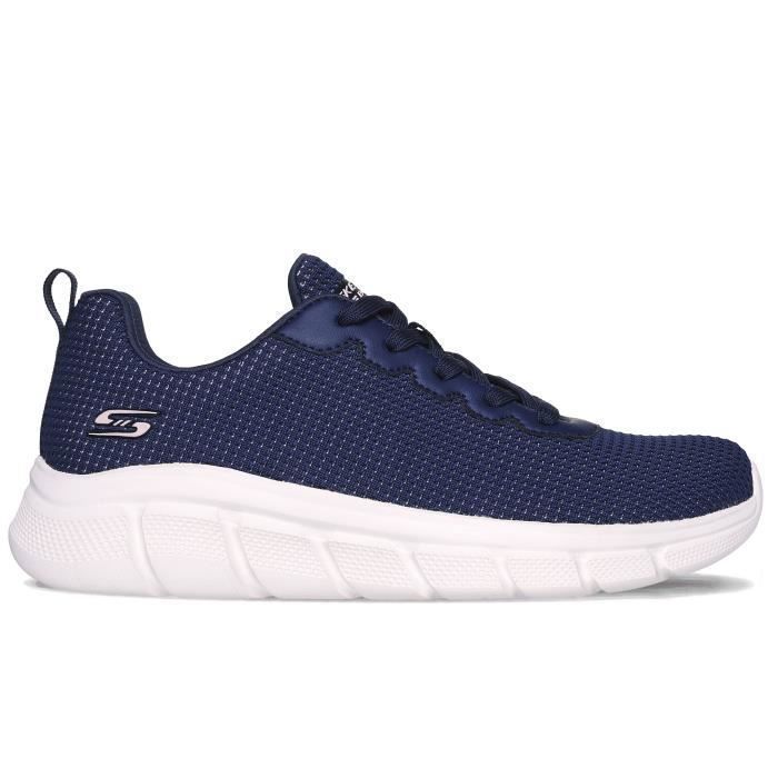 Skechers Chaussures Femme SKECHERS Bobs Sport B Flex - Visionary Essence Bleu - Lacets - Plat