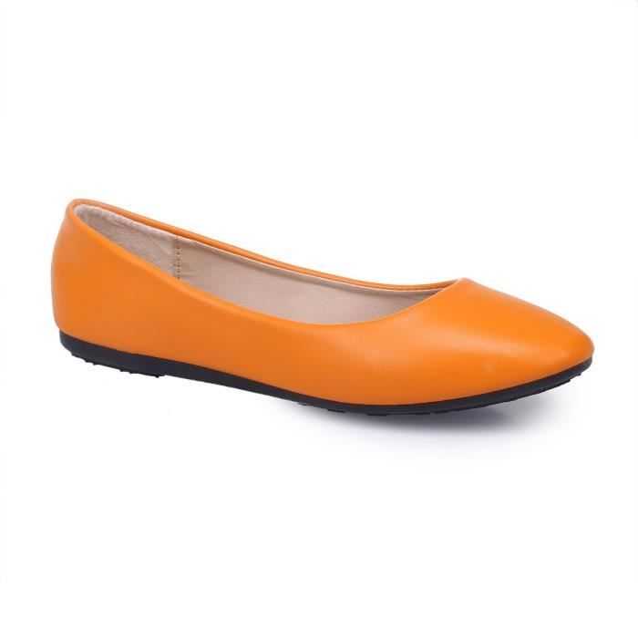 ballerine orange femme