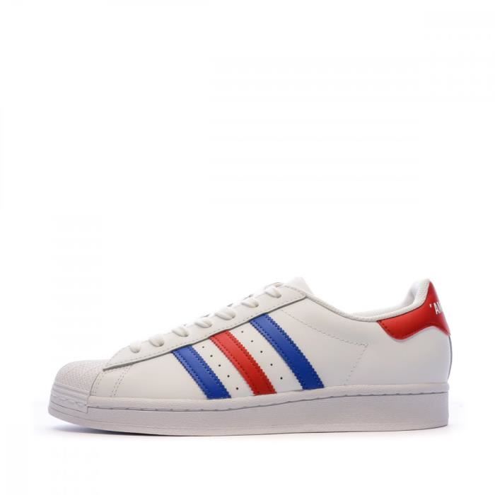 Basket bleu blanc rouge top adidas