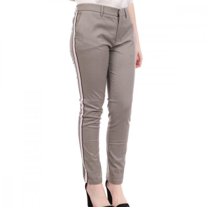 Pantalon Gris Femme Teddy Smith City Grey Cdiscount Pr t Porter