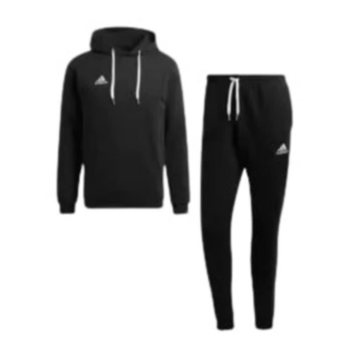 Jogging Polaire à Capuche Adidas Noir pour Garçon - Respirant - Multisport - Enfant