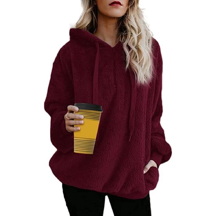Polaire oversize femme top