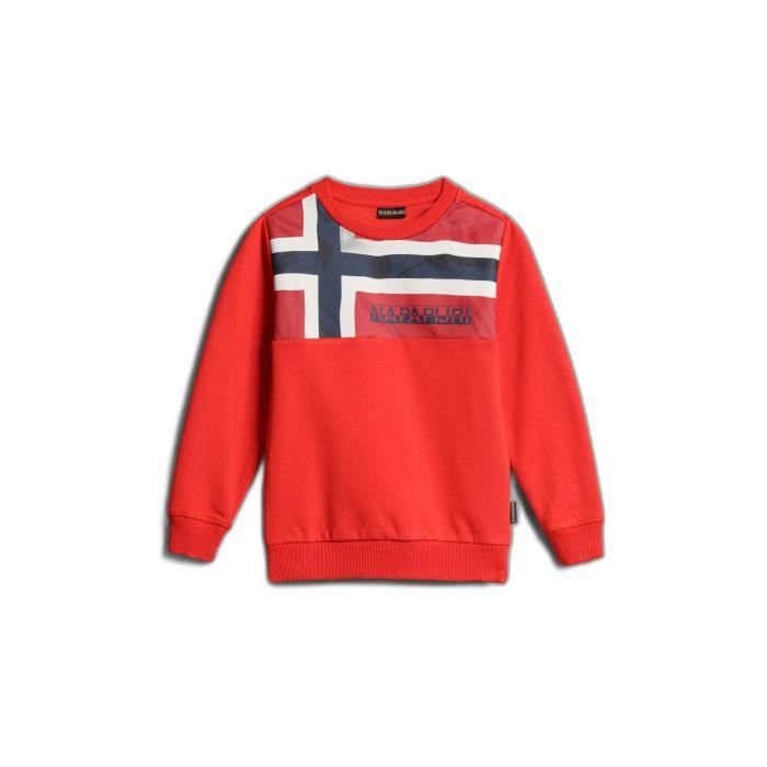 Sweatshirt col rond enfant Napapijri Beri 1 red poppy 12 ans