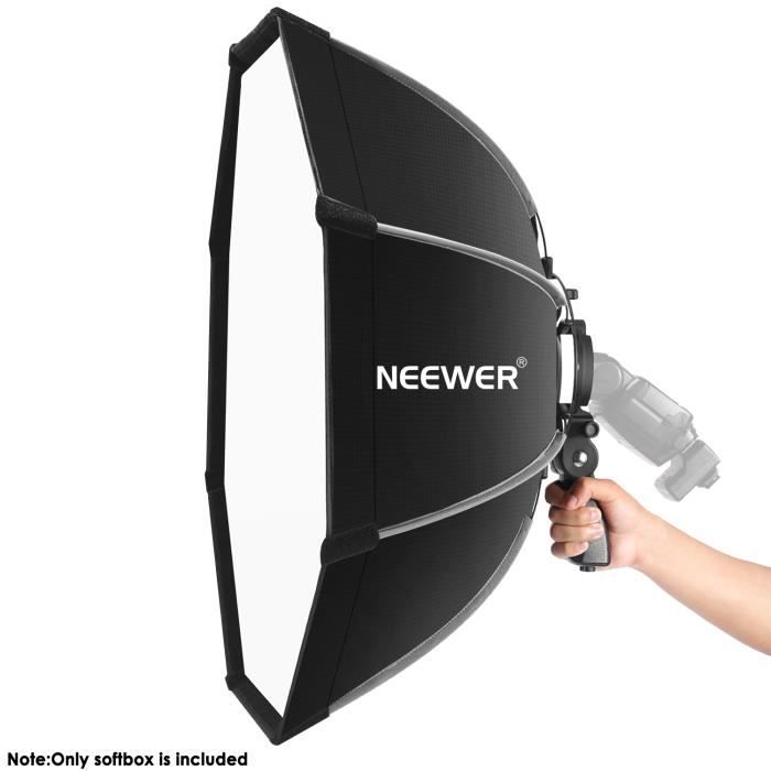 Softbox Octagonal Neewer 65cm avec Monture Support S-Type pour Canon Nikon TT560 NW561 NW562 NW565 NW62