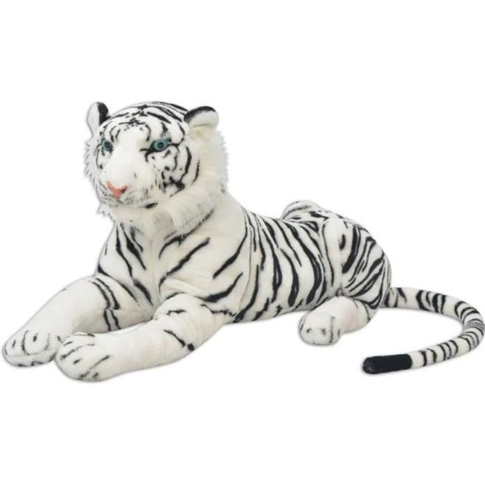 Peluche tigre blanc géant on sale
