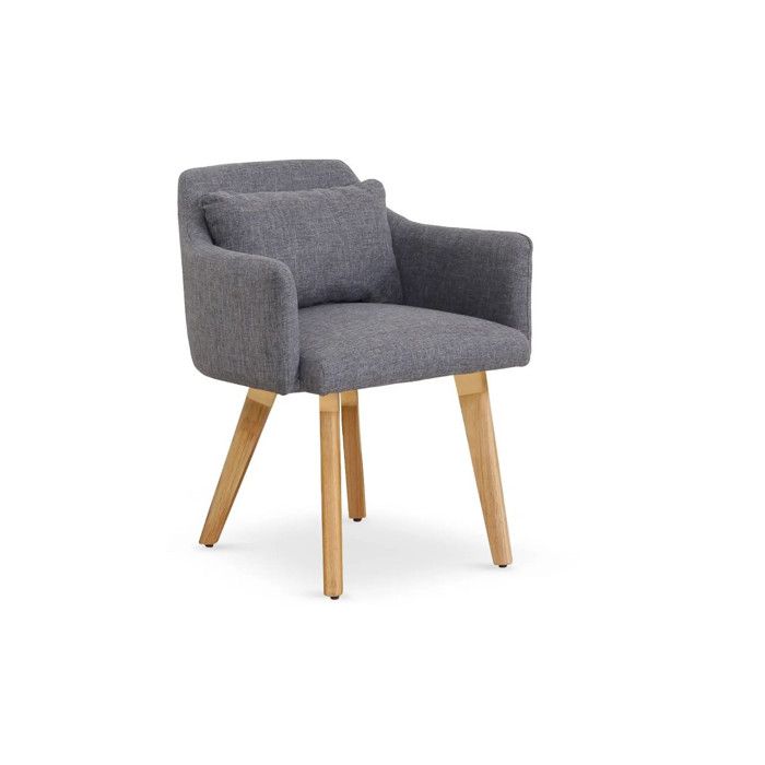 Paris Prix Fauteuil Scandinave Alan 58cm Gris Clair