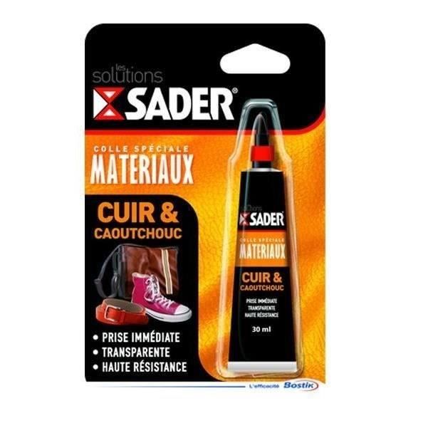 SADER Tube colle cuir et caoutchouc- Prise immédiate - 30 ml