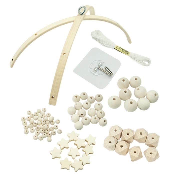 Kit 12 Carillons à Vent Monstres En Bois - DIY Enfants, Saint-Valentin
