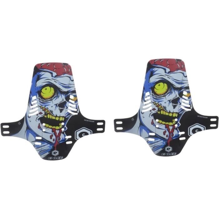 Bymivofun 2 Pièces Ensemble De Garde Boue De Vélo, Garde-Boue Universels Avant Et Arrière Pour VTT, Avec 8 Attaches De Câble, Fibre De Carbone, Accessoires De Vélo De Montagne