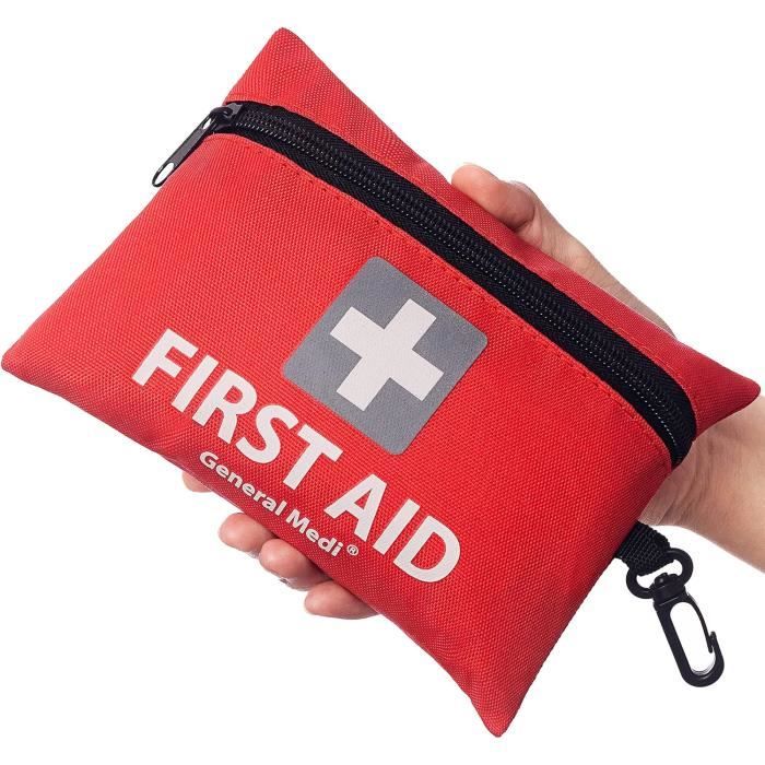 Trousse De Premiers Secours General Medi 92 Articles - Pour Maison, Voiture, Voyage - Certifiée CE