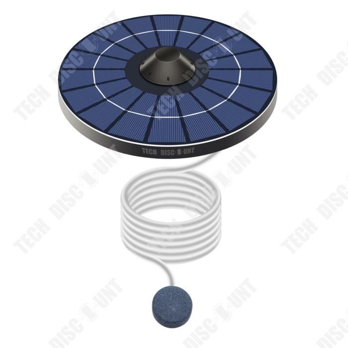 Comparer les prix de TD® Réservoir de poissons extérieur pompe à oxygène stockage d'énergie pompe à oxygène flottante solaire aquarium plug-in gratuit