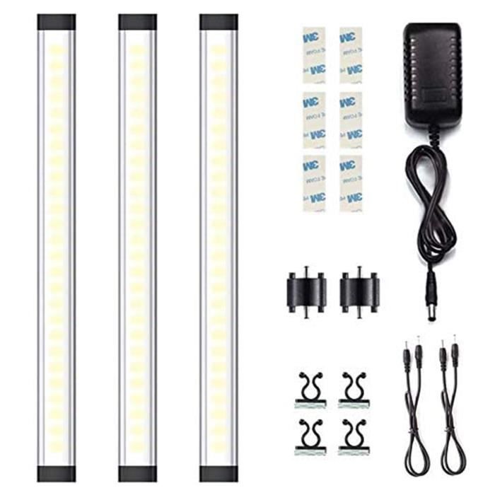 72 LED Lampe Placard lampe LED à intensité variable avec batterie rechargeable Veilleuse Enfant 3 modes Rechargeable par USB Détecteur de Mouvement Aimanté Sans Fil Lampe de Placard 