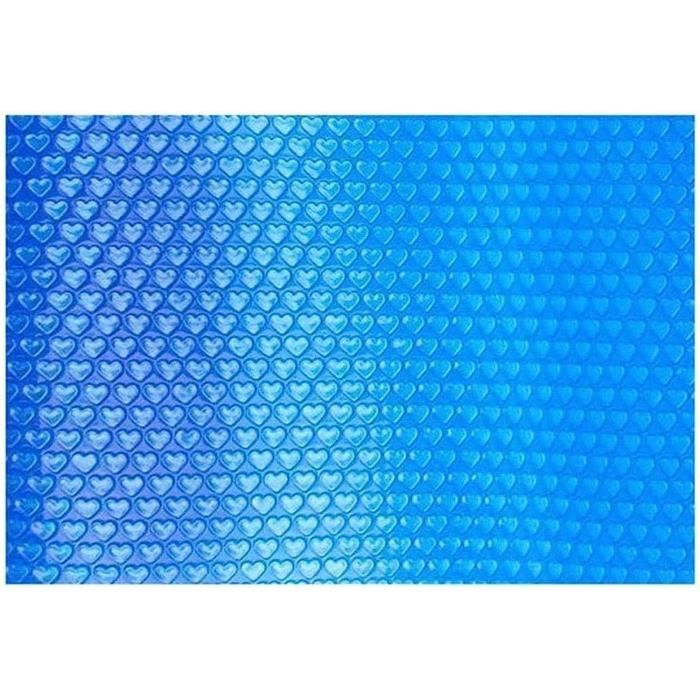 Bâche à Bulles Solaire Pour Piscine - Couverture Chauffante Transparente - Plusieurs Tailles (rond/rectangulaire) - Matériau PE Résistant