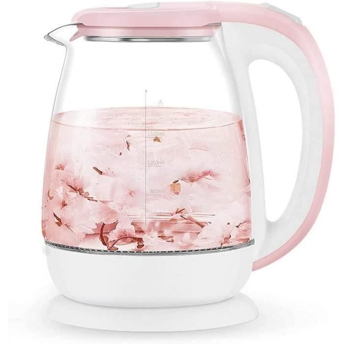 Bouilloire 1,8L Sifflothé - Sifflet Design Fleuri Compatible Induction Tous Feux