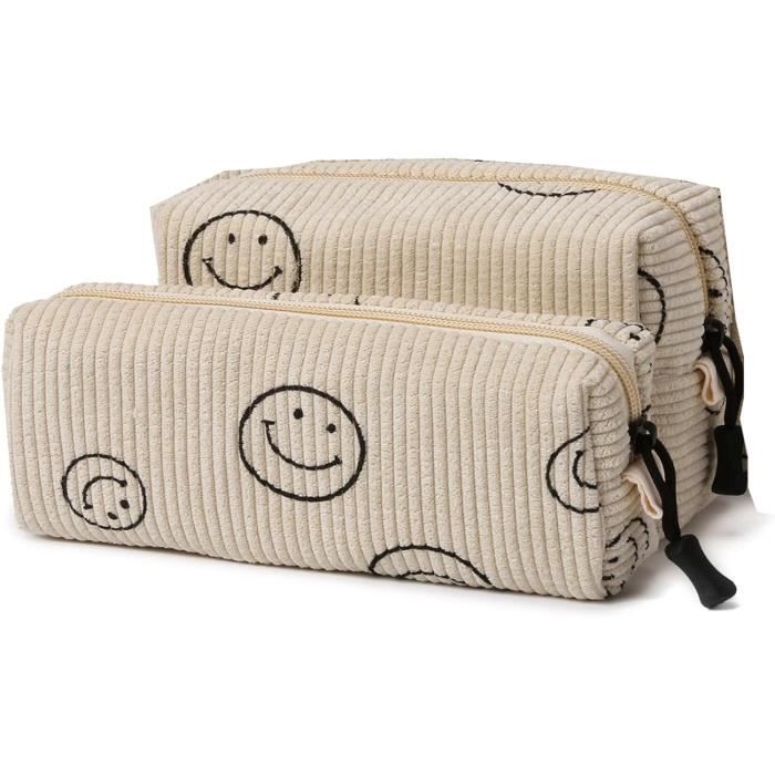 Trousse De Maquillage En Cuir - Marron