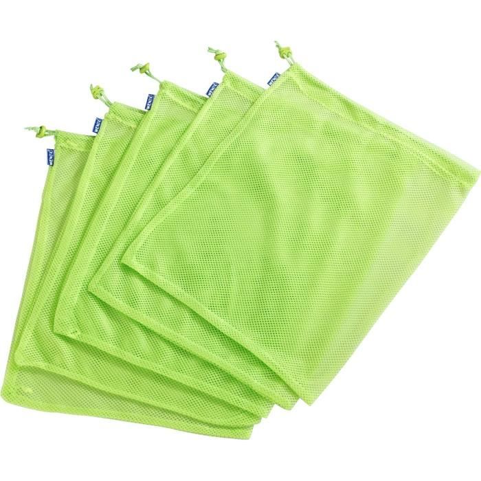 Filet De Course Fruits Sac Réutilisable, Set De 5 Unités, Sac Pour Fruits Et Légumes ...
