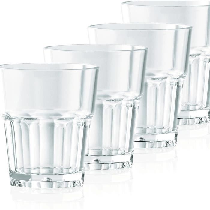 Lot De 10 Verres Réutilisables 500 Ml En Plastique PP Sans BPA - Idéal Fêtes Et événements