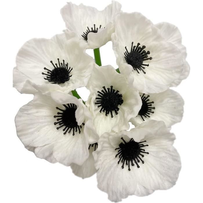 Lot De 10 Bouquets Fleurs Artificielles - Fleurs Sauvages Multicolores 27.9cm - Décoration Table