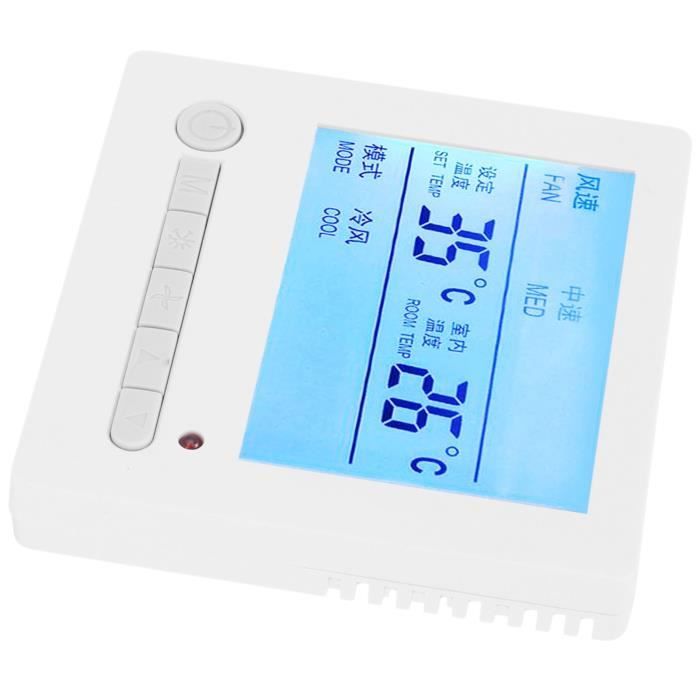 Thermostat de ventilo-convecteur Régulateur de Température, AC220V