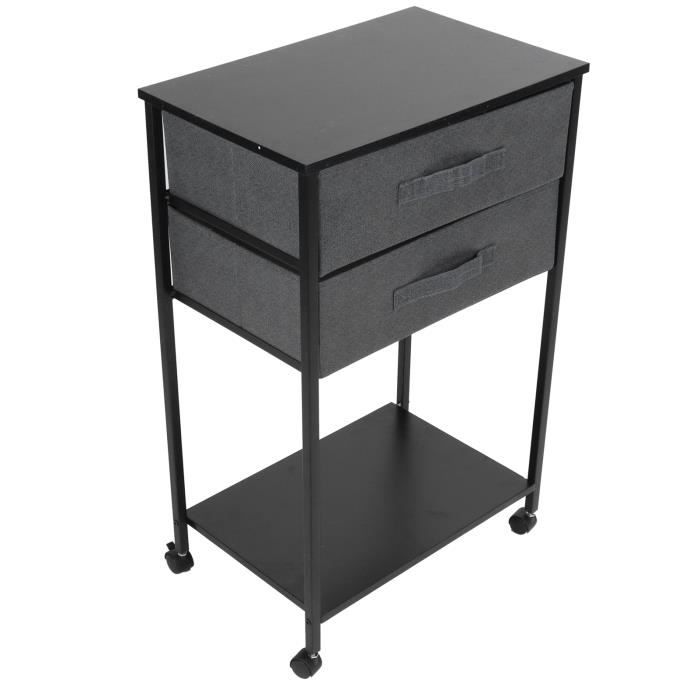 HOMCOM Caisson de bureau mobile rangement bureau sur roulettes avec niche tiroir et placard panneaux particules 40 x 35 x 60 cm noir HOMCOM Caisson de bureau mobile rangement bureau sur roulettes avec niche tiroir et placard panneaux particules 40 x 35 x 60 cm noir