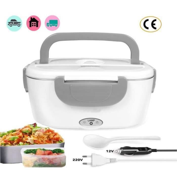 Boîte-repas Chauffante électrique 1.2L Avec Batterie 21000mAh - Contenant Inox 304, Chauffage Programmable, Idéale Bureau/chantier/camping - 6