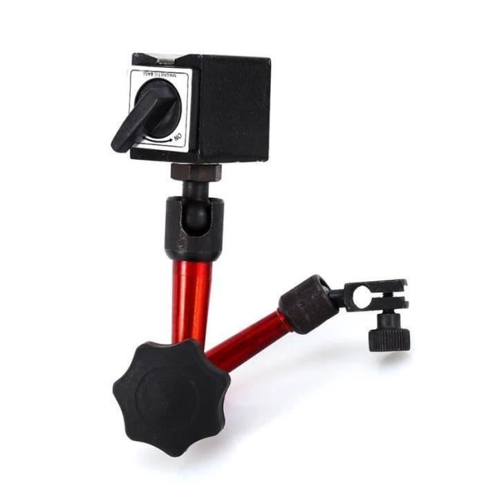 Support Magnétique à Base Pivotante Pour Indicateur à Cadran (testeur) - Coloris Bleu, Force Magnétique 40kg, Réglage Multidirectionnel