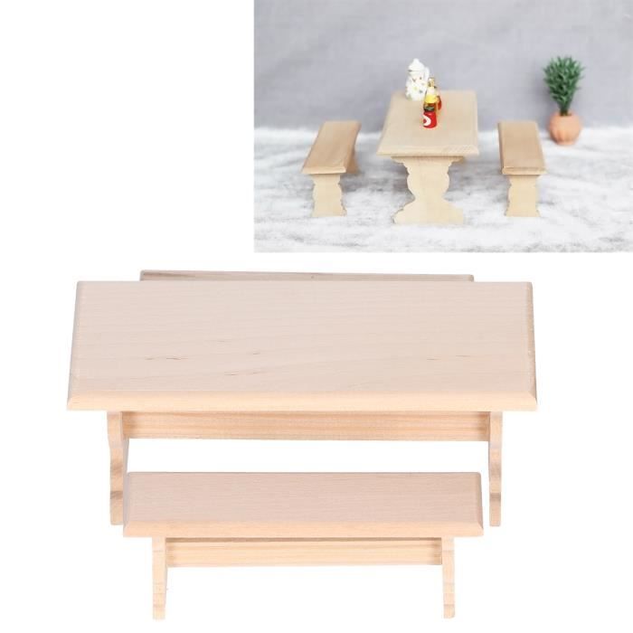 Lot Canapé Et Table De Décoration Pour Maison De Poupée - Mobilier Miniature