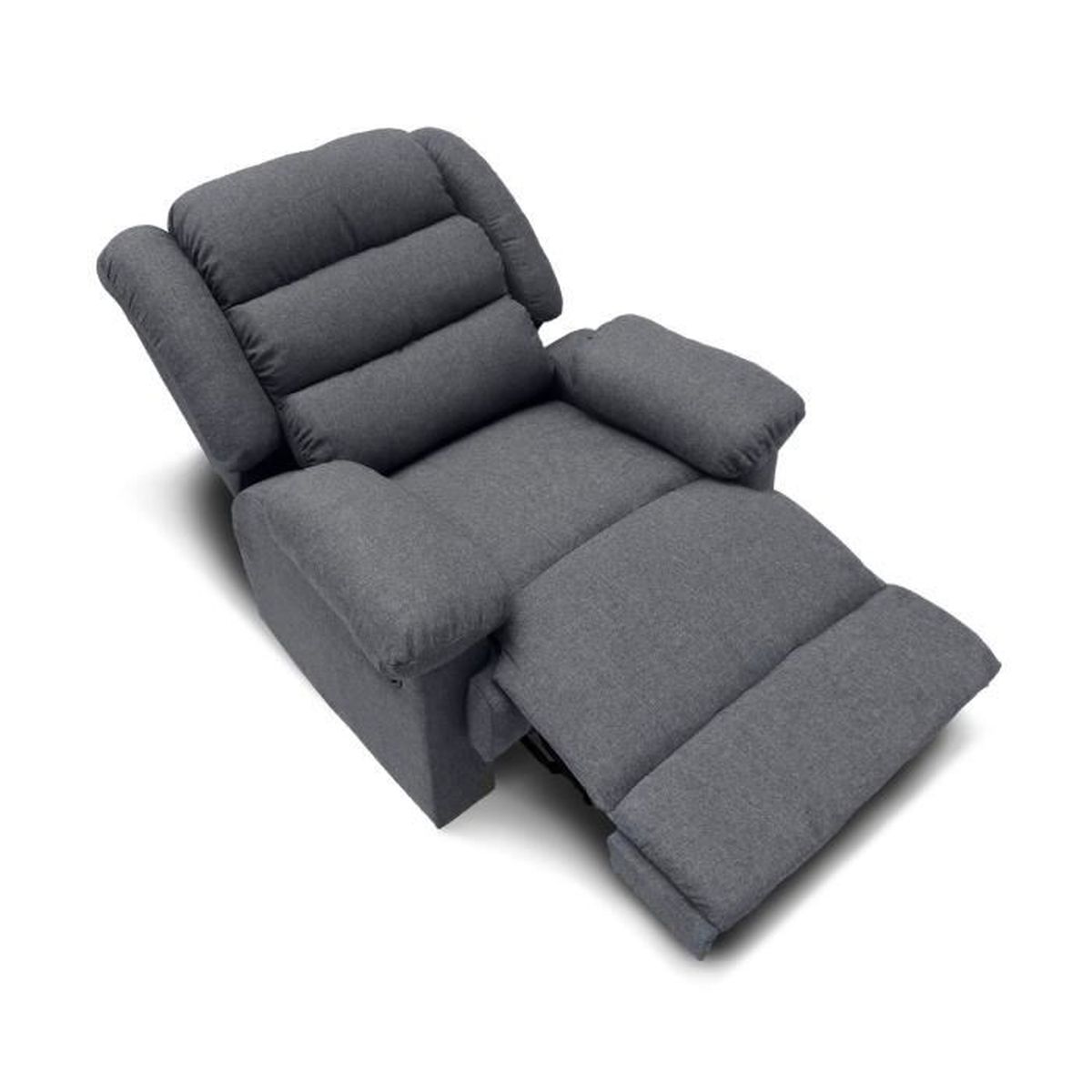 INTENSEDECO Fauteuil Relax Norton Tissu Noir
