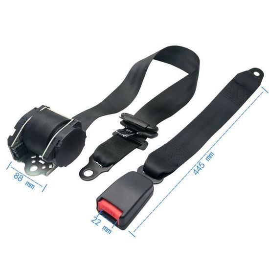 2 Adaptateurs Rallonge De Ceinture De Sécurité - Réglables, Compatibles 99% Des Voitures