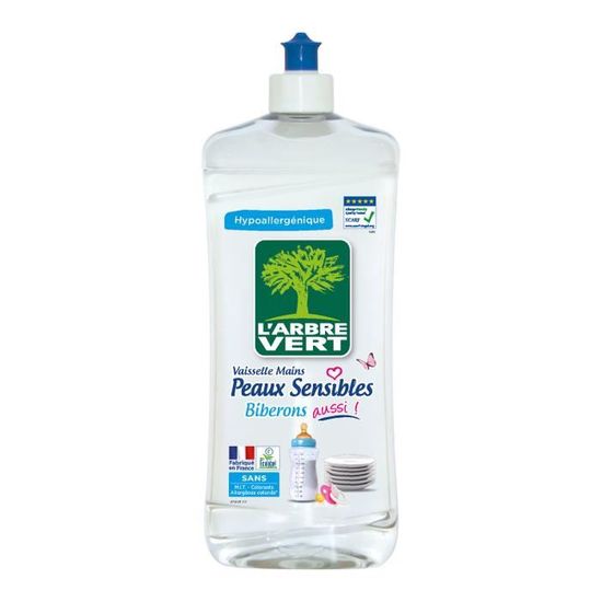 Acheter L'ARBRE VERT Liquide vaisselle peau sensible (500ml)