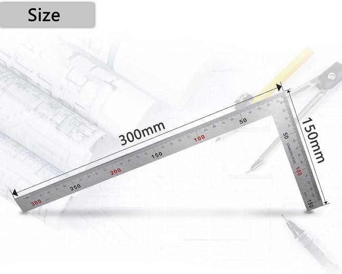 EQUERRE MENUISIER LONGUEUR 20 CM, equerre de menuisier