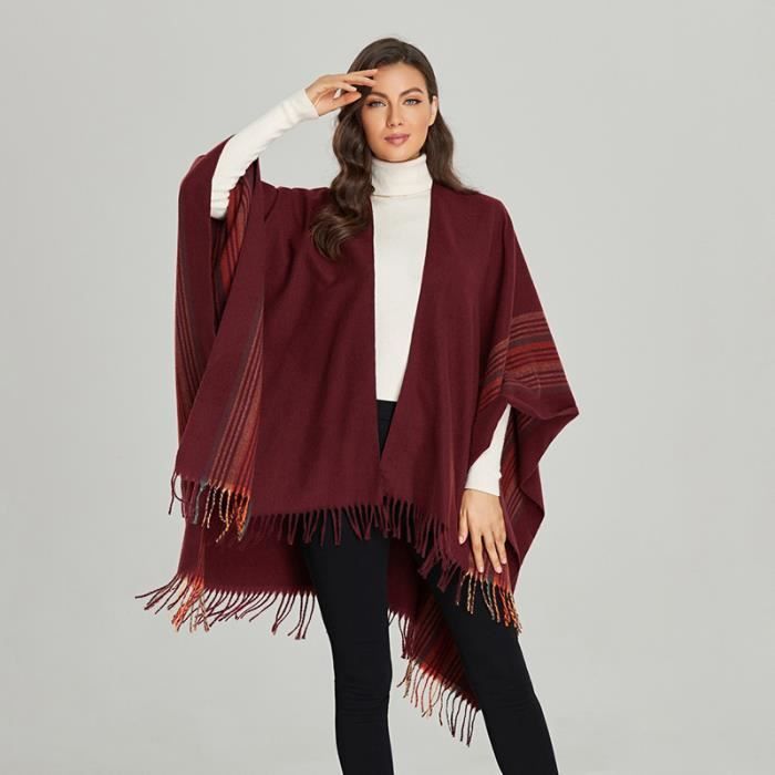 Poncho femme 2025 chaud