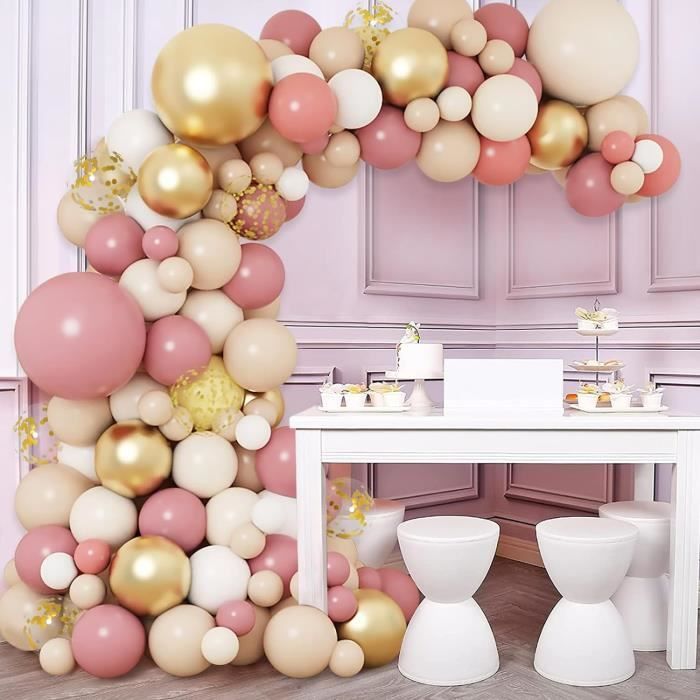 Balloon Arch - Kit de Décoration' arche de ballon rose pastel et