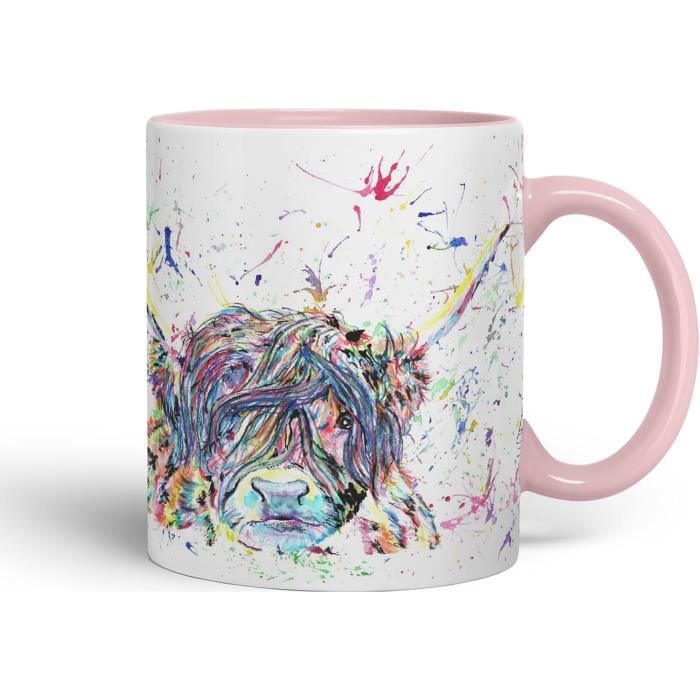 Tasse De Noël Vache Des Highlands 3D