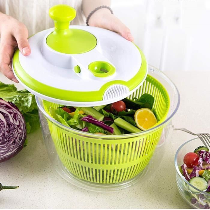 OXO Essoreuse à salade, Plastique, Stainless Steel, L : : Cuisine  et Maison