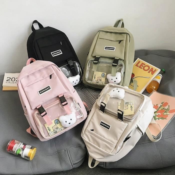 Sac a dos clearance transparent femme