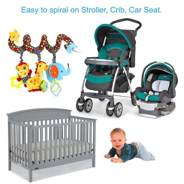 Spirale Jouets Spirale d'activité avec Jouets à Suspendre à la