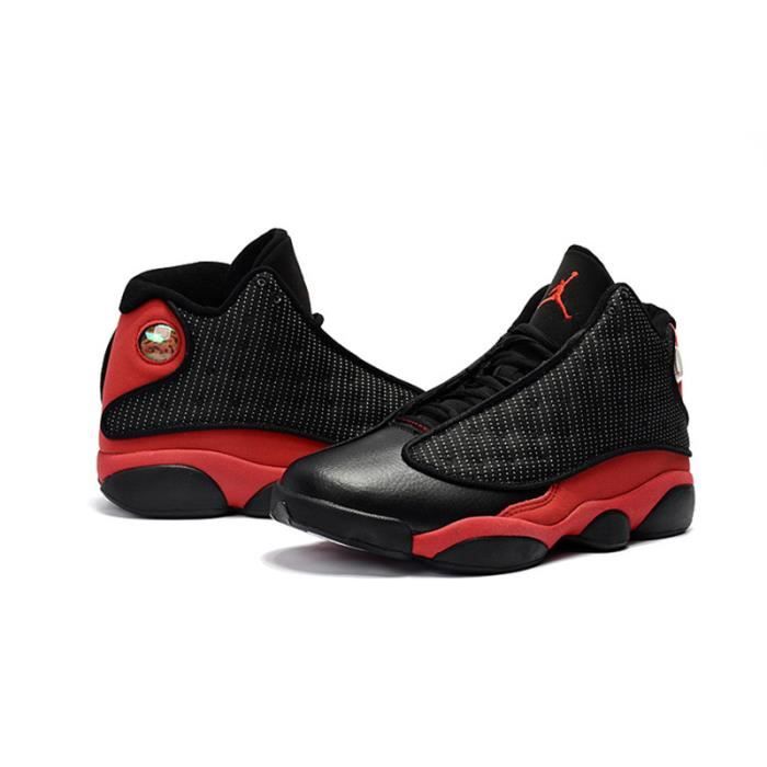 Jordan 13 retro noir et rouge discount
