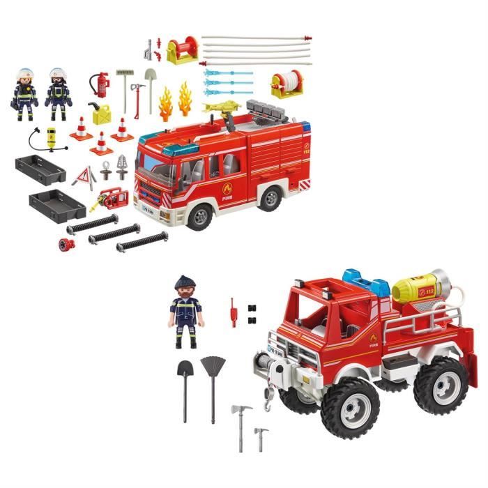Playmobil City Action PLAYMOBIL Set de 2 Bo tes Pompiers