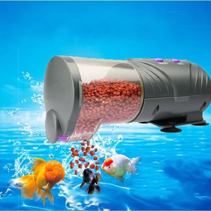 Distributeur Automatique Nourriture Pr Poisson Alimentation Nourrisseur Aquarium Cdiscount