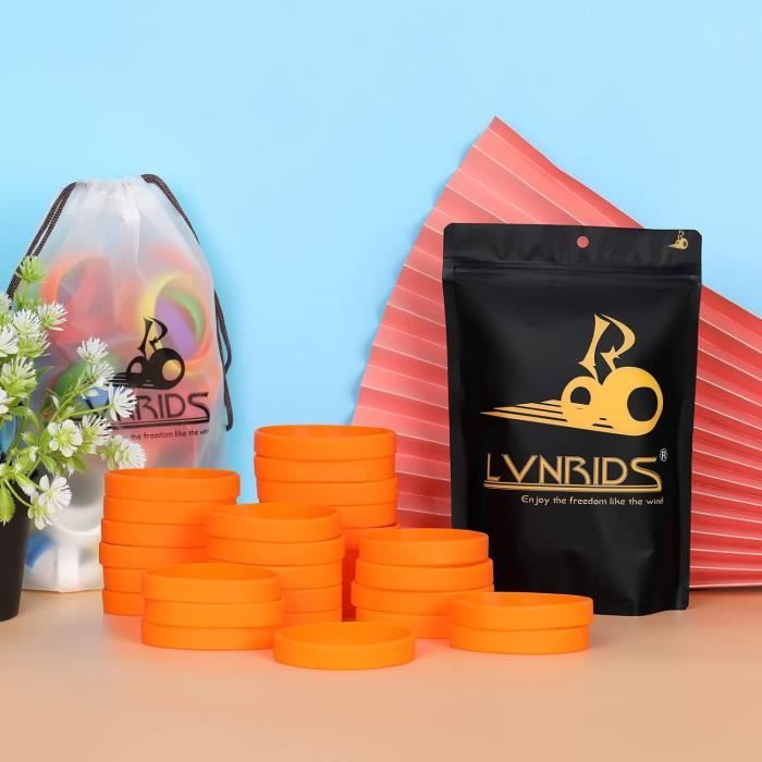LVNRIDS Bracelets En Silicone Pour Enfants – 30 Pièces, élastiques, Couleur Assortie, âges 3-7 Ans – Sport, école, Fêtes