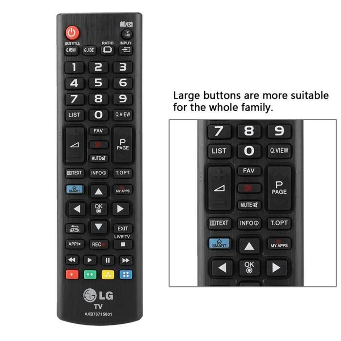 Telecommande pour tv Lg AKB75455602