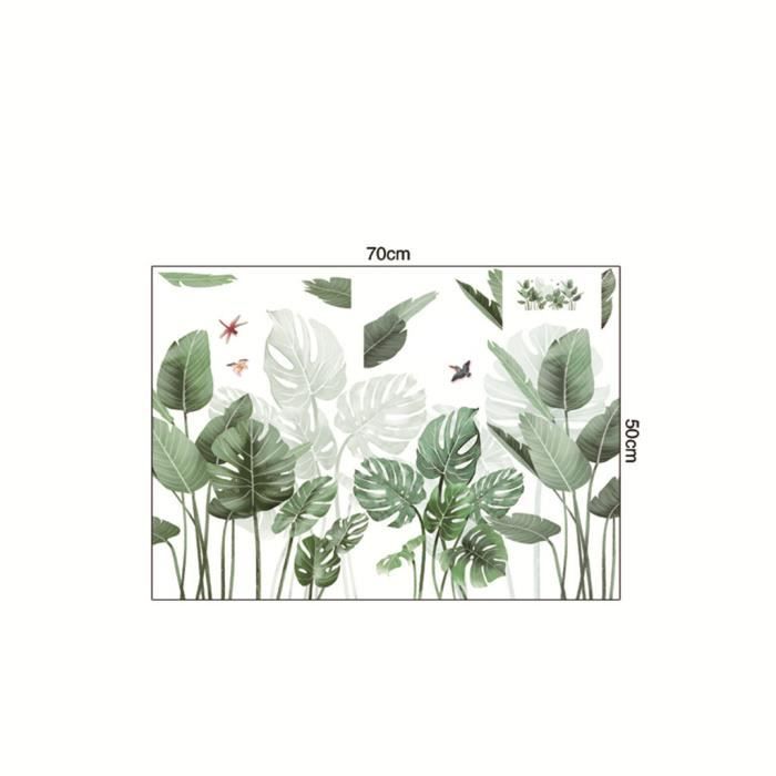 Petit Frais Tropical Plantes Vertes Feuille Fleurs Stickers Muraux Pour  Chambre D'Enfants Chambre D'Enfants Stickers Muraux [u2233] - Cdiscount  Maison