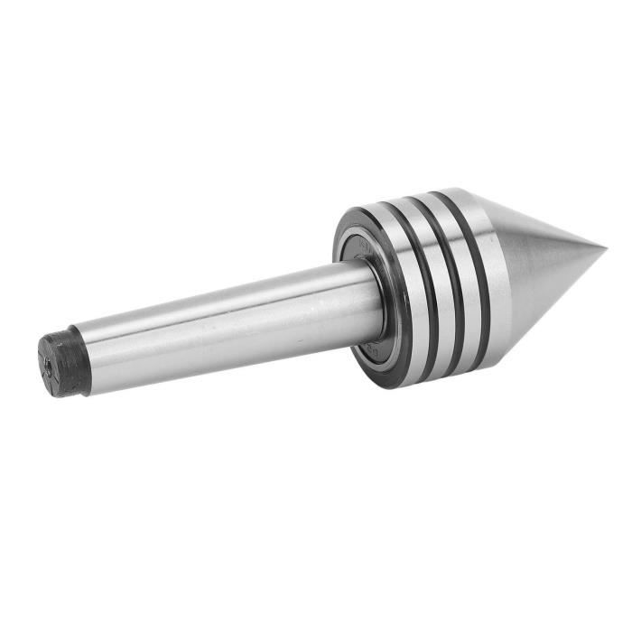 Centre Tournant MT1 Pour Tour CNC – Cône Morse 60°, Acier Rapide – Précision Haute Vitesse