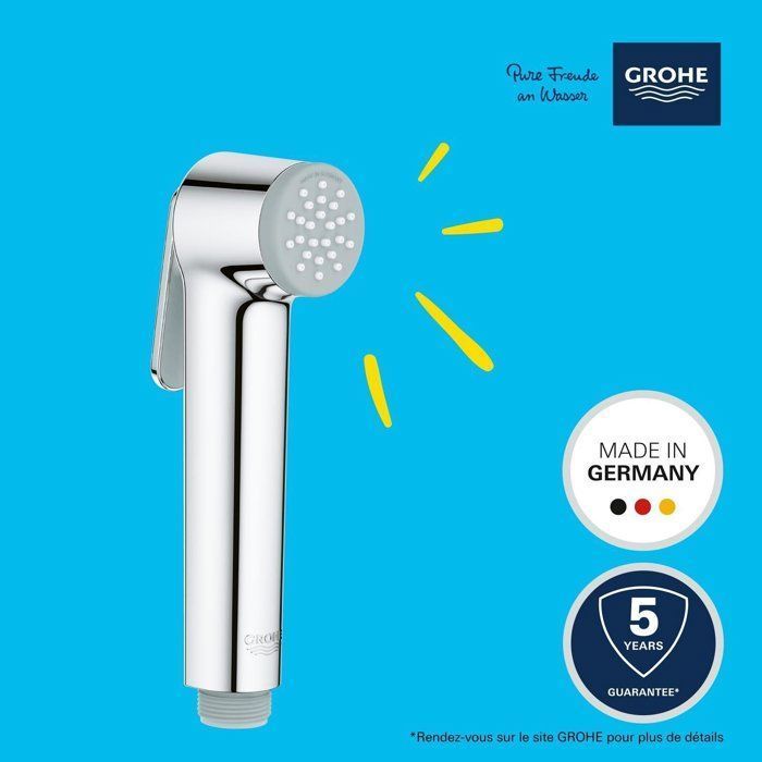 GROHE Vitalio SmartActive 130 Cube Pommeau de douche 3 jets, Douchette