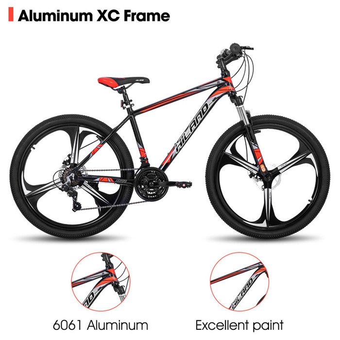 VTT Pliable 26 Pouces 21 Vitesses Avec Freins à Disque Double Et Suspension Complète - Neuf