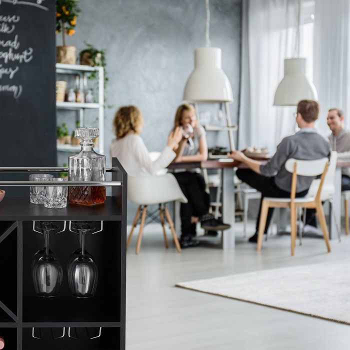 Étagère à Vin En Bambou Relaxdays - Lot De 2 - Pour 5 Bouteilles - Rangement Horizontal - Naturel