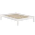 Cadre de lit futon - ERST-HOLZ - Pin massif - Blanc - 140x200 cm-3